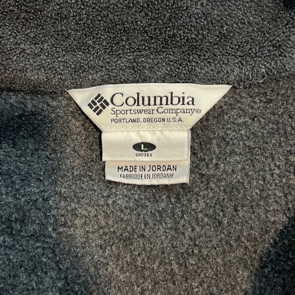 Columbia Sport Charcoal Heather Half-Zip Polar Fleece Jacket Pullover Size Large - Picture 6 of 10